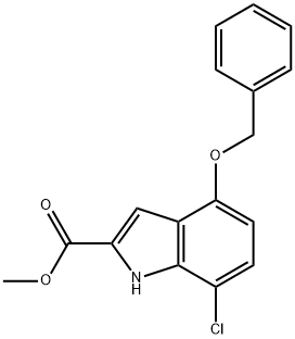 methyl 4-(benzyloxy)-7-chloro-1H-indole-2-carboxylate Struktur