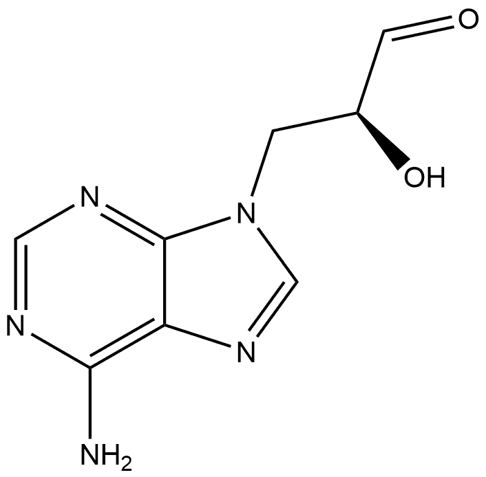 9H-Purine-9-propanal, 6-amino-α-hydroxy-, (S)- (9CI)