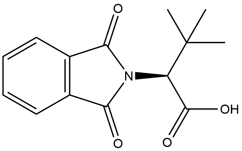 2H-Isoindole-2-acetic acid, α-(1,1-dimethylethyl)-1,3-dihydro-1,3-dioxo-, (αS)- Struktur