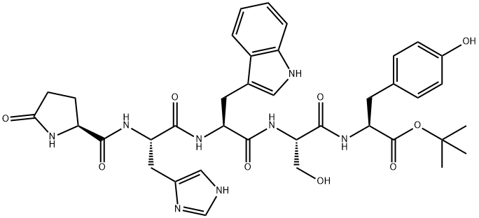 L-Tyrosine, N-[N-[N-[N-(5-oxo-L-prolyl)-L-histidyl]-L-tryptophyl]-L-seryl]-, 1,1-dimethylethyl ester (9CI)