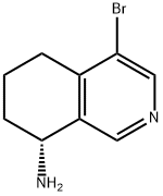 8-Isoquinolinamine, 4-bromo-5,6,7,8-tetrahydro-, (8R)- Struktur