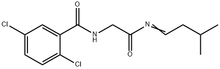 Benzamide, 2,5-dichloro-N-[2-[(3-methylbutylidene)amino]-2-oxoethyl]-|伊沙佐米杂质2