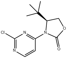 (S)-4-(tert-butyl)-3-(2-chloropyrimidin-4-yl)oxazolidin-2-one,1429180-89-1,结构式