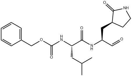 Carbamic acid, N-[(1S)-1-[[[(1S)-1-formyl-2-[(3S)-2-oxo-3-pyrrolidinyl]ethyl]amino]carbonyl]-3-methylbutyl]-, phenylmethyl ester|化合物 GC373
