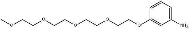Benzenamine, 3-(3,6,9,12-tetraoxatridec-1-yloxy)- Structure