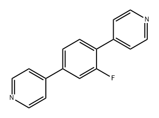 Pyridine, 4,4'-(2-fluoro-1,4-phenylene)bis- Structure