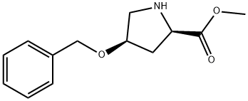 methyl (2R,4R)-4-benzyloxypyrrolidine-2-carboxylate Structure