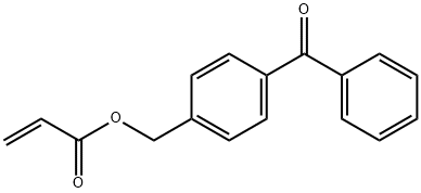 2-Propenoic acid, (4-benzoylphenyl)methyl ester Struktur