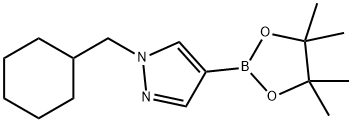 1-(环己基甲基)-4-(4,4,5,5-四甲基-1,3,2-二氧杂硼烷-2-基)-1H-吡唑 结构式