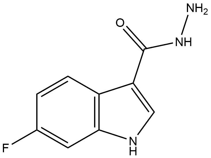 6-Fluoroindole-3-carbohydrazide Structure