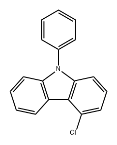 4-氯-9-苯基-9H-咔唑,1431879-03-6,结构式