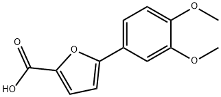 2-Furancarboxylic acid, 5-(3,4-dimethoxyphenyl)- 结构式