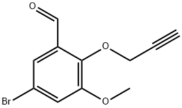 5-bromo-3-methoxy-2-(2-propynyloxy)benzaldehyde 结构式