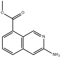 8-Isoquinolinecarboxylic acid, 3-amino-, methyl ester Structure
