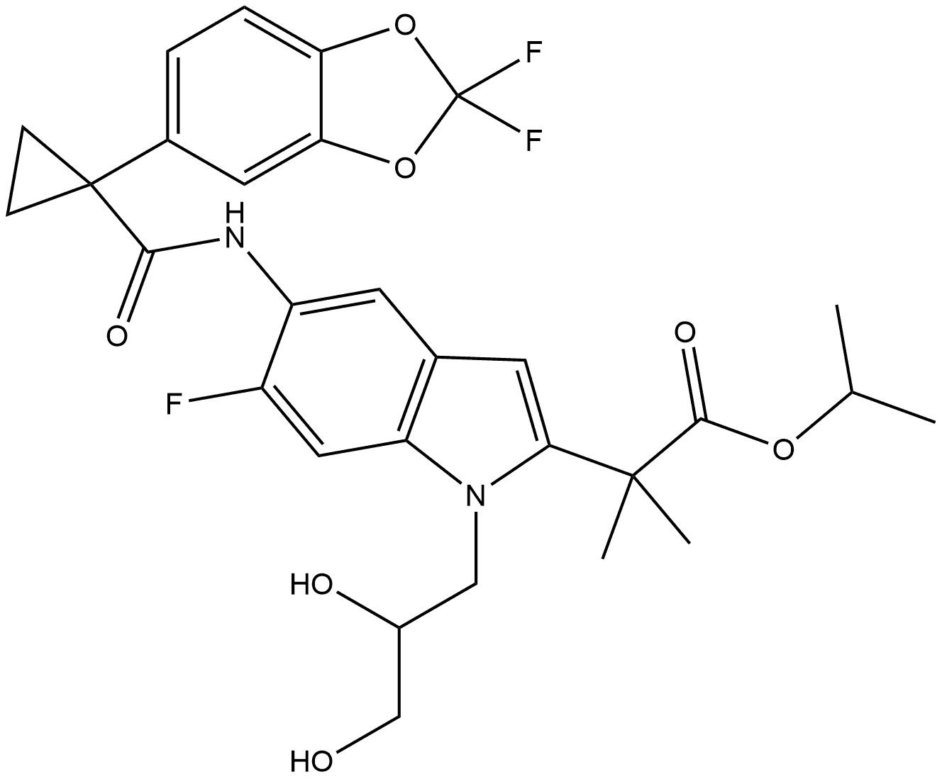 Tezacaftor Impurity 19 Struktur