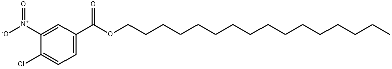 Benzoic acid, 4-chloro-3-nitro-, hexadecyl ester Structure