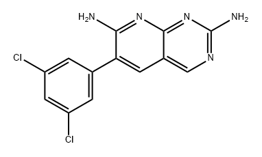 Pyrido[2,3-d]pyrimidine-2,7-diamine, 6-(3,5-dichlorophenyl)- 结构式