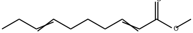 2,7-Decadienoic acid methyl ester Struktur