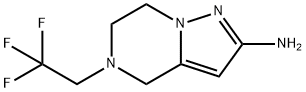 5-(2,2,2-trifluoroethyl)-4,5,6,7-tetrahydropyrazolo[1,5-a]pyrazin-2-amine,1433854-17-1,结构式
