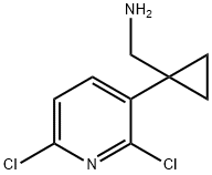 Cyclopropanemethanamine, 1-(2,6-dichloro-3-pyridinyl)- Structure