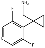 Cyclopropanemethanamine, 1-(3,5-difluoro-4-pyridinyl)- Structure