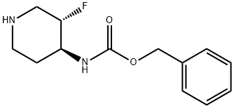 Phenylmethyl N-[(3S,4S)-3-fluoro-4-piperidinyl]carbamate,1434127-00-0,结构式