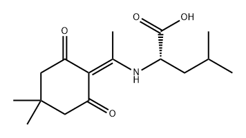 L-Leucine, N-[1-(4,4-dimethyl-2,6-dioxocyclohexylidene)ethyl]- Struktur