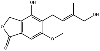 1(3H)-Isobenzofuranone, 4-hydroxy-5-(4-hydroxy-3-methyl-2-butenyl)-6-methoxy-, (E)- (9CI)