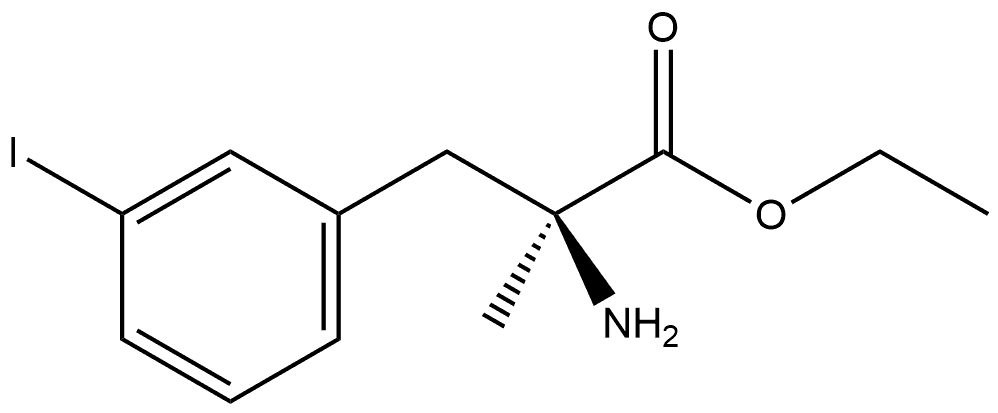 Phenylalanine, 3-iodo-α-methyl-, ethyl ester Structure
