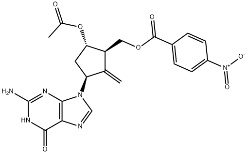 6H-Purin-6-one, 9-[(1S,3R,4S)-4-(acetyloxy)-2-methylene-3-[[(4-nitrobenzoyl)oxy]methyl]cyclopentyl]-2-amino-1,9-dihydro-