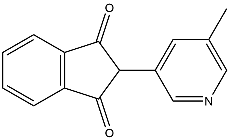 2-(5-Methylpyridin-3-yl)-1H-indene-1,3(2H)-dione Structure