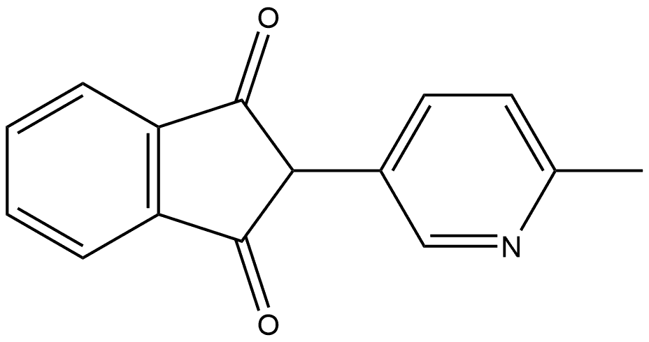 2-(6-Methylpyridin-3-yl)-1H-indene-1,3(2H)-dione Structure