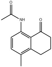 Acetamide, N-(5,6,7,8-tetrahydro-4-methyl-8-oxo-1-naphthalenyl)- Structure