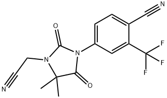 1-Imidazolidineacetonitrile, 3-[4-cyano-3-(trifluoromethyl)phenyl]-5,5-dimethyl-2,4-dioxo-|1-Imidazolidineacetonitrile, 3-[4-cyano-3-(trifluoromethyl)phenyl]-5,5-dimethyl-2,4-dioxo-