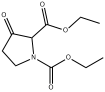 1,2-pyrrolidinedicarboxylic acid,3-oxo-,1,2-diethyl ester 结构式