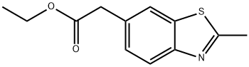 6-Benzothiazoleacetic acid, 2-methyl-, ethyl ester Structure