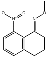 1(2H)-Naphthalenone, 3,4-dihydro-8-nitro-, O-methyloxime, (1E)- Struktur