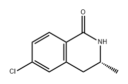 1(2H)-Isoquinolinone, 6-chloro-3,4-dihydro-3-methyl-, (3R)- Struktur
