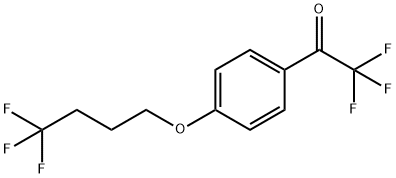 2,2,2-三氟-1-(4-(4,4,4-三氟丁氧基)苯基)乙烷-1-酮 结构式