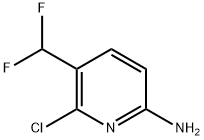 6-氯-5-(二氟甲基)吡啶-2-胺 结构式