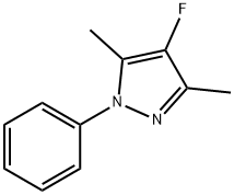 4-fluoro-3,5-dimethyl-1-phenyl-1H-pyrazole,144219-90-9,结构式