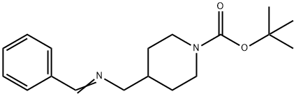 1-Piperidinecarboxylic acid, 4-[[(phenylmethylene)amino]methyl]-, 1,1-dimethylethyl ester