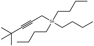 Stannane, tributyl(4,4-dimethyl-2-pentyn-1-yl)- Structure