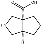 (3Ar,6aR)-2,3,4,5,6,6a-hexahydro-1H-cyclopenta[c]pyrrole-3a-carboxylic acid Structure