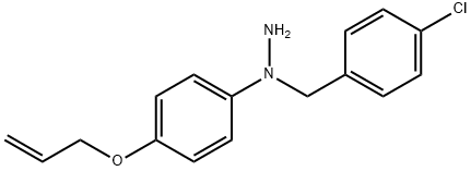 Hydrazine, 1-[(4-chlorophenyl)methyl]-1-[4-(2-propen-1-yloxy)phenyl]- 结构式