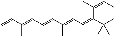 (6Z)-6-[(2E,4E,6E)-3,7-dimethylnona-2,4,6,8-tetraenylidene]-1,5,5-trimethylcyclohexene Struktur