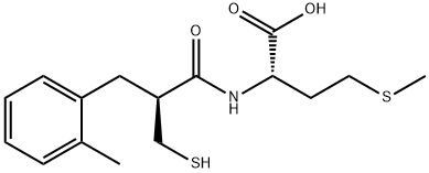 L-Methionine, N-[(2S)-2-(mercaptomethyl)-3-(2-methylphenyl)-1-oxopropyl]-|化合物 SCH-42354