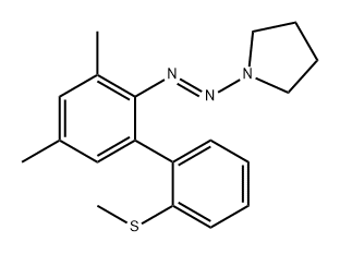 Pyrrolidine, 1-[(1E)-2-[3,5-dimethyl-2'-(methylthio)[1,1'-biphenyl]-2-yl]diazenyl]-