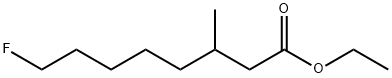 Octanoic acid, 8-fluoro-3-methyl-, ethyl ester Struktur