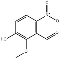 3-羟基-2-甲氧基-6-硝基苯甲醛, 144683-49-8, 结构式